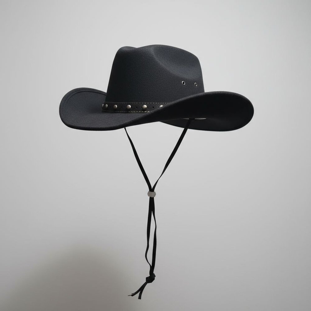 Western Express Inc Hat  Mexico Bolero Black Cowboy Size  6 5/8 Mexico